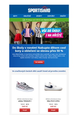 akční leták Sportisimo 24.8.2021-29.8.2021