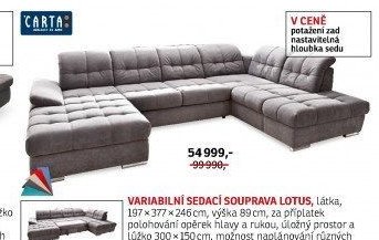 Variabilní sedací souprava LOTUS