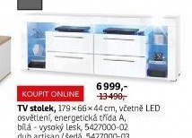 TV stolek dub artisan/šedá