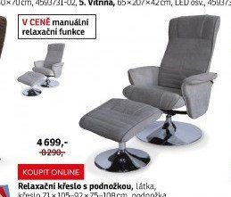 Relaxační křeslo s podnožkou