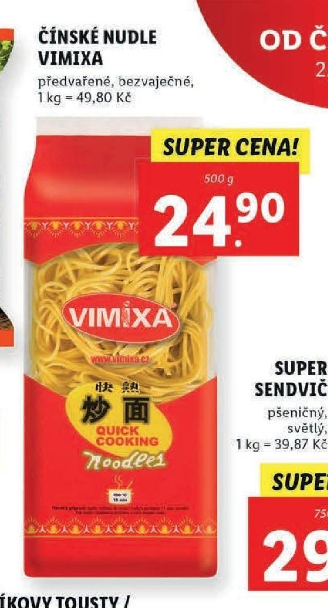 Čínské nudle Vimixa