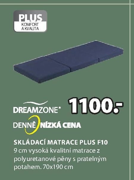 Skládací matrace PLUS F10