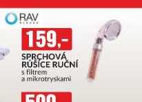 SPRCHOVÁ RŮŽICE RUČNÍ s filtrem a mikrotryskami