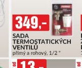 SADA TERMOSTATICKÝCH VENTILŮ