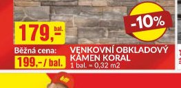 VNITŘNÍ OBKLADOVÝ KÁMEN KORAL