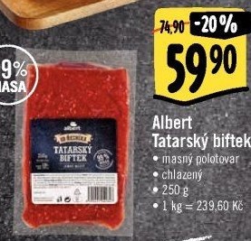 Biftek tatarský Od řezníka Albert