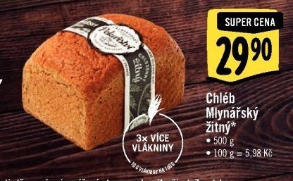 Chléb Mlynářský žitný Albert