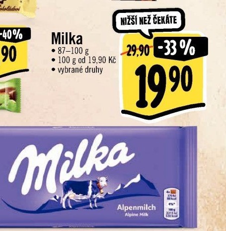 Čokoláda Milka
