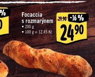 Focaccia s rozmarýnem