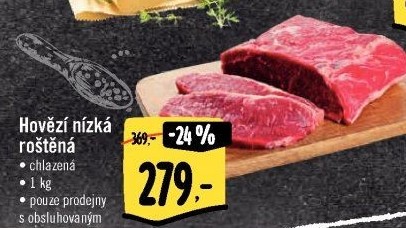 Hovězí nízký roštěnec