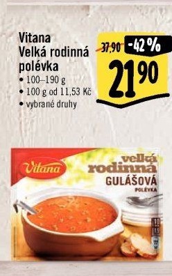 Instantní polévky Vitana