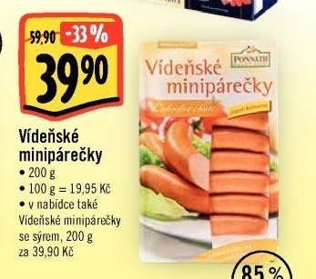 Minipárečky vídeňské Ponnath