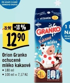 Nápoj mléko ochucené Granko