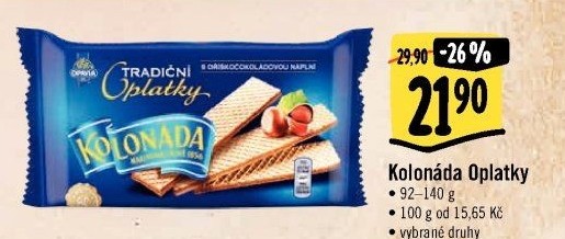 Oplatky Kolonáda Opavia