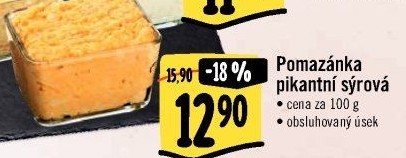 Pikantní sýrová pomazánka