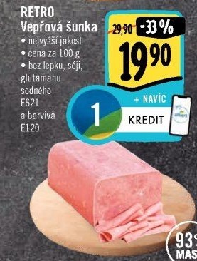 Šunka vepřová nejvyšší jakosti Albert Retro