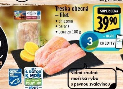 Treska obecná filet Albert