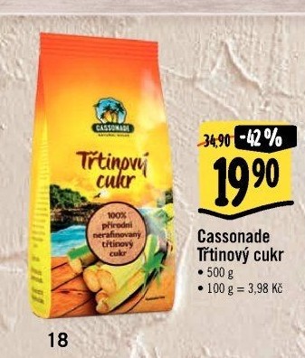 Třtinový cukr Cassonade