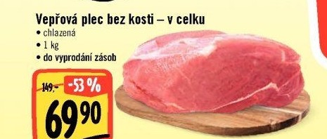 Vepřová plec bez kosti