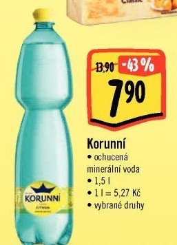 Voda ochucená Korunní