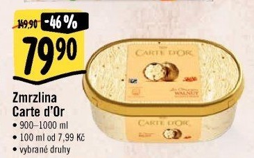 Zmrzlina ve vaničce Carte D'