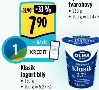 Bílý jogurt Klasik Olma