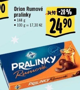 Bonboniéra Pralinky rumové Orion