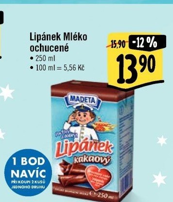 Nápoj mléko ochucené Lipánek