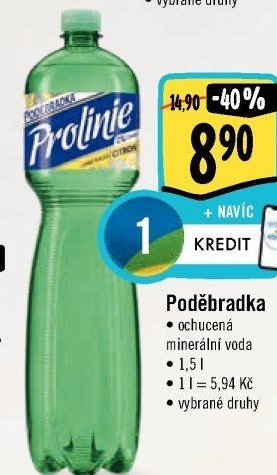 Ochucená voda Poděbradka