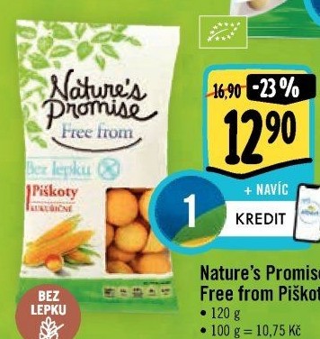 Piškoty bez lepku Free From Nature'