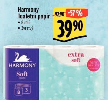 Toaletní papír 3vrstvý Harmony