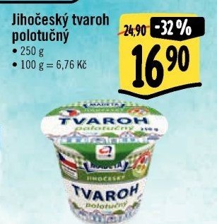 Tvaroh polotučný Jihočeský Madeta