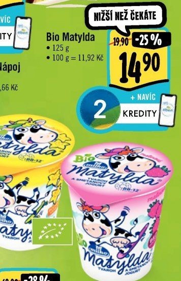 Tvaroh s jogurtem bio Matylda Milko