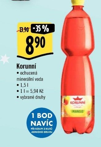 Voda ochucená Korunní