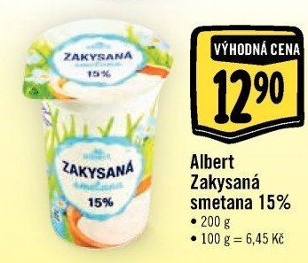 Zakysaná smetana Albert 15%