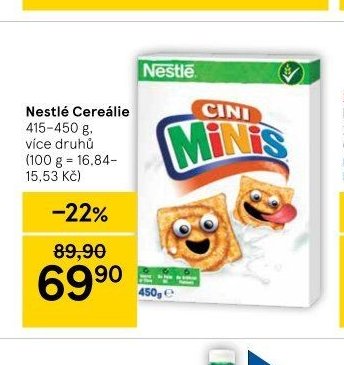Nestlé Cereálie Cini Minis
