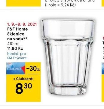 F&F Home Sklenice na vodu
