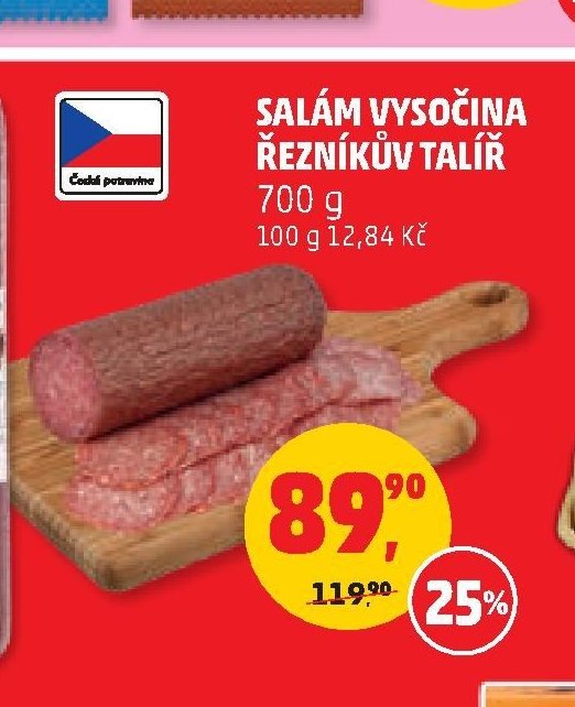 Salám Vysočina Řezníkův talíř