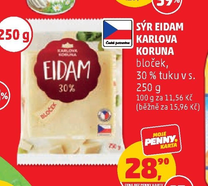 Sýr Eidam Karlova Koruna