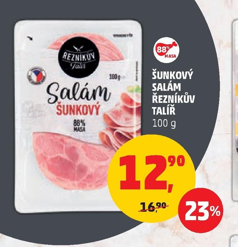 Šunkový salám Řezníkův talíř 100 g