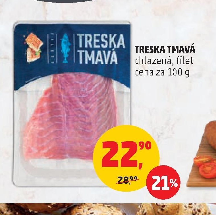 Treska tmavá chlazená filet 100 g