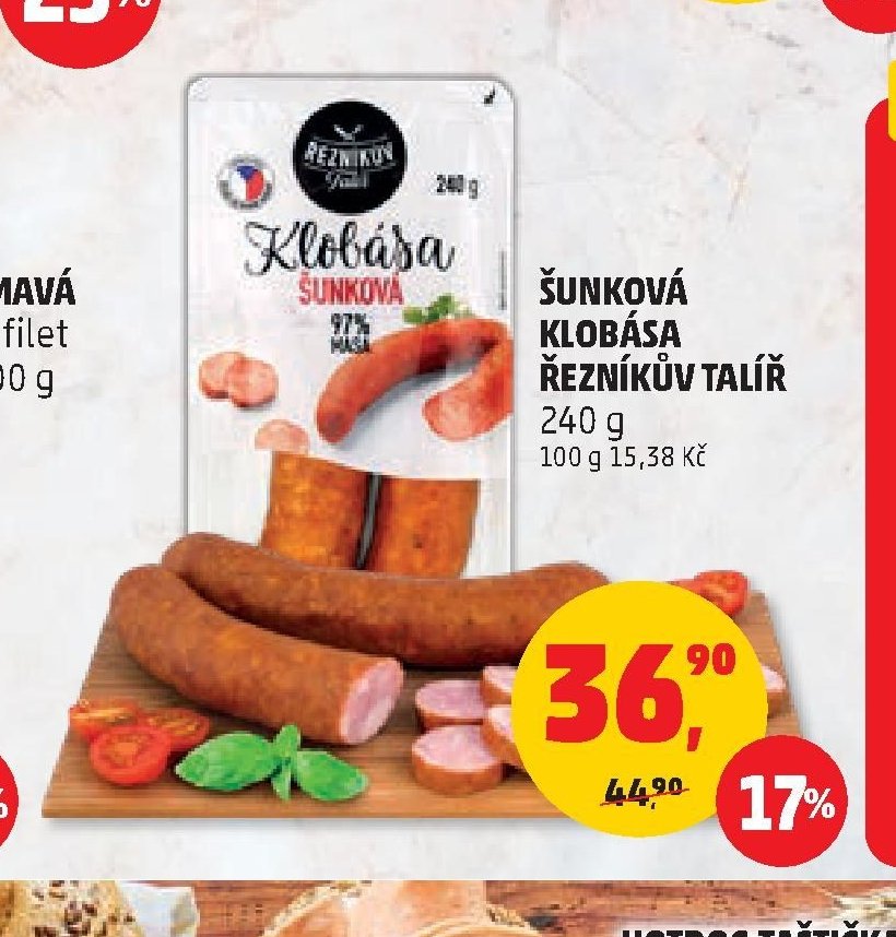 Šunková klobása Řezníkův talíř 240 g