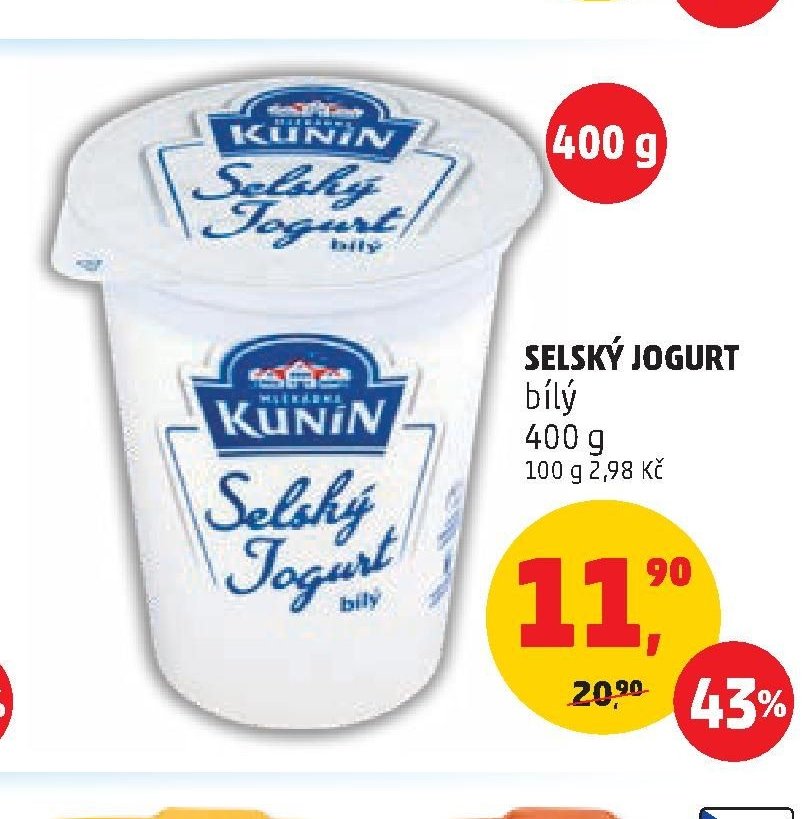 Selský jogurt bílý