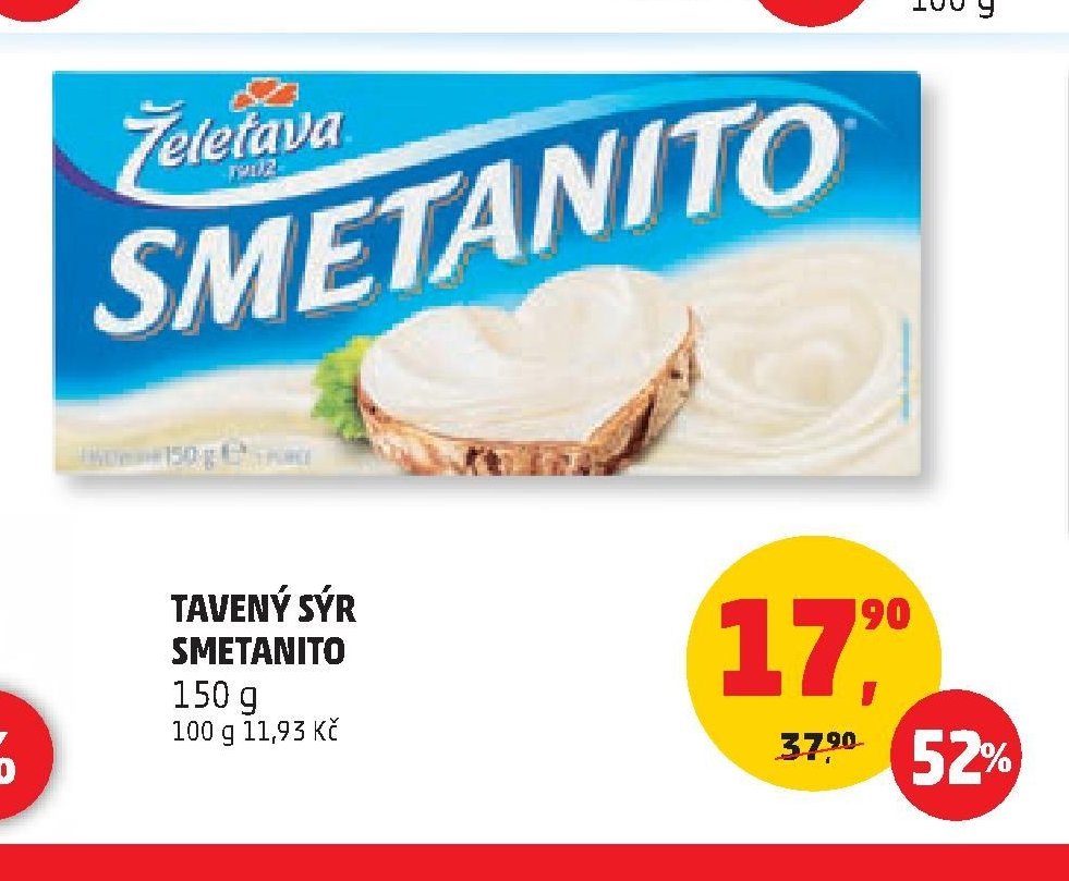 Tavený sýr Smetanito