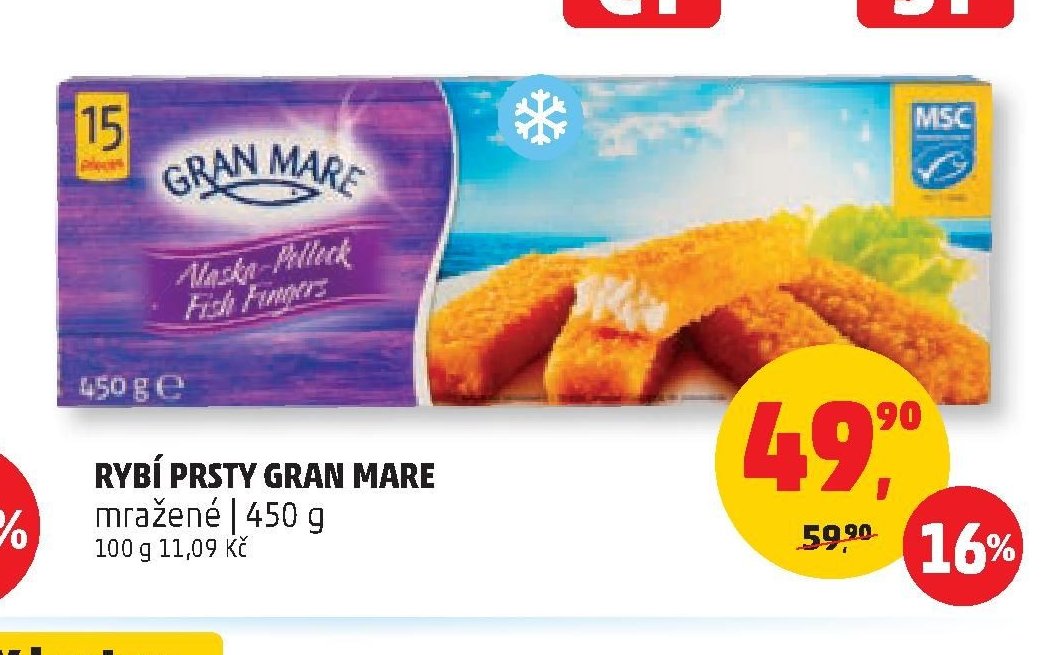 RYBÍ PRSTY GRAN MARE mražené
