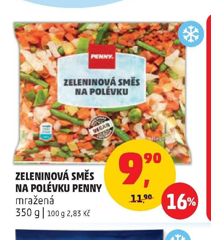 ZELENINOVÁ SMĚS NA POLÉVKU PENNY mražená