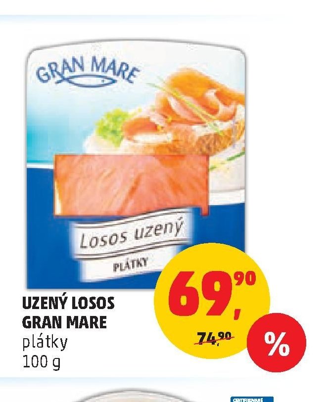 UZENÝ LOSOS GRAN MARE plátky