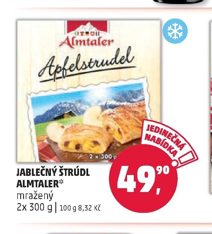 JABLEČNÝ ŠTRÚDL ALMTALER