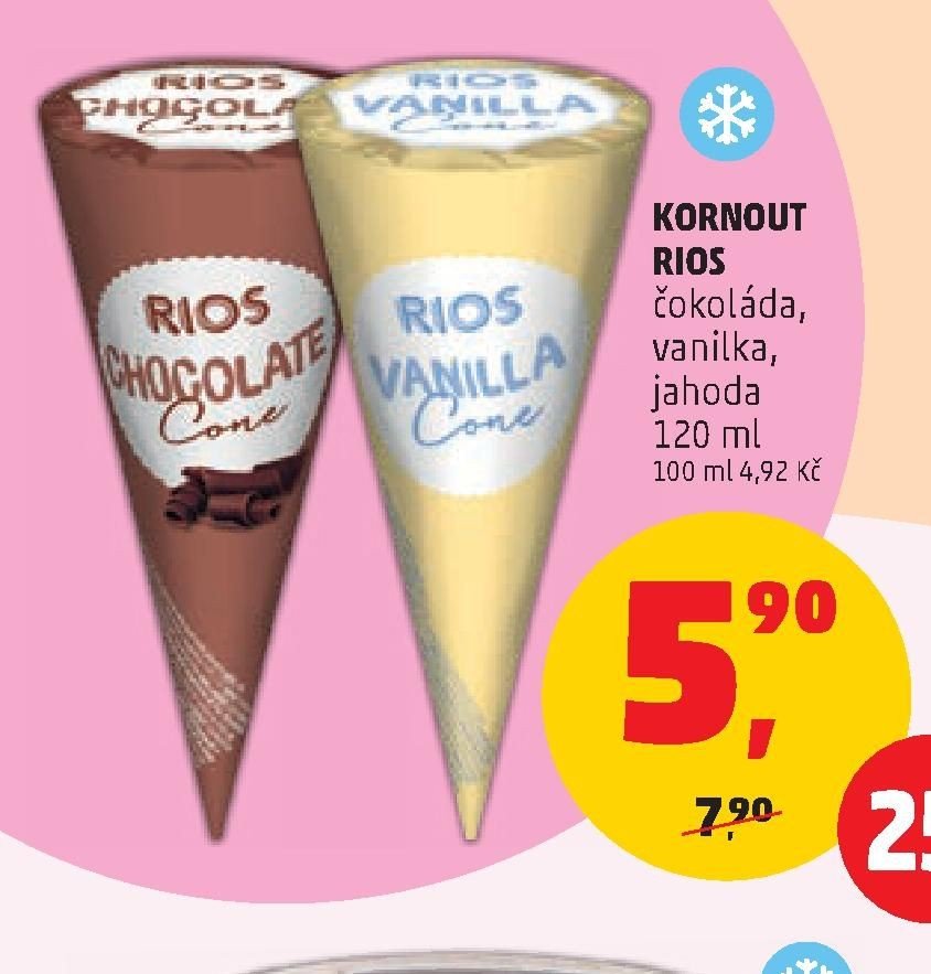 Rios čokoláda, vanilka, jahoda