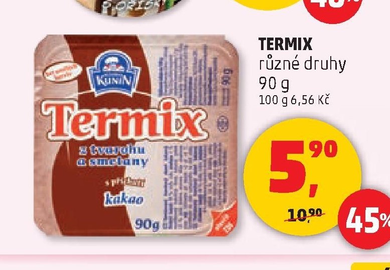 Termix různé druhy